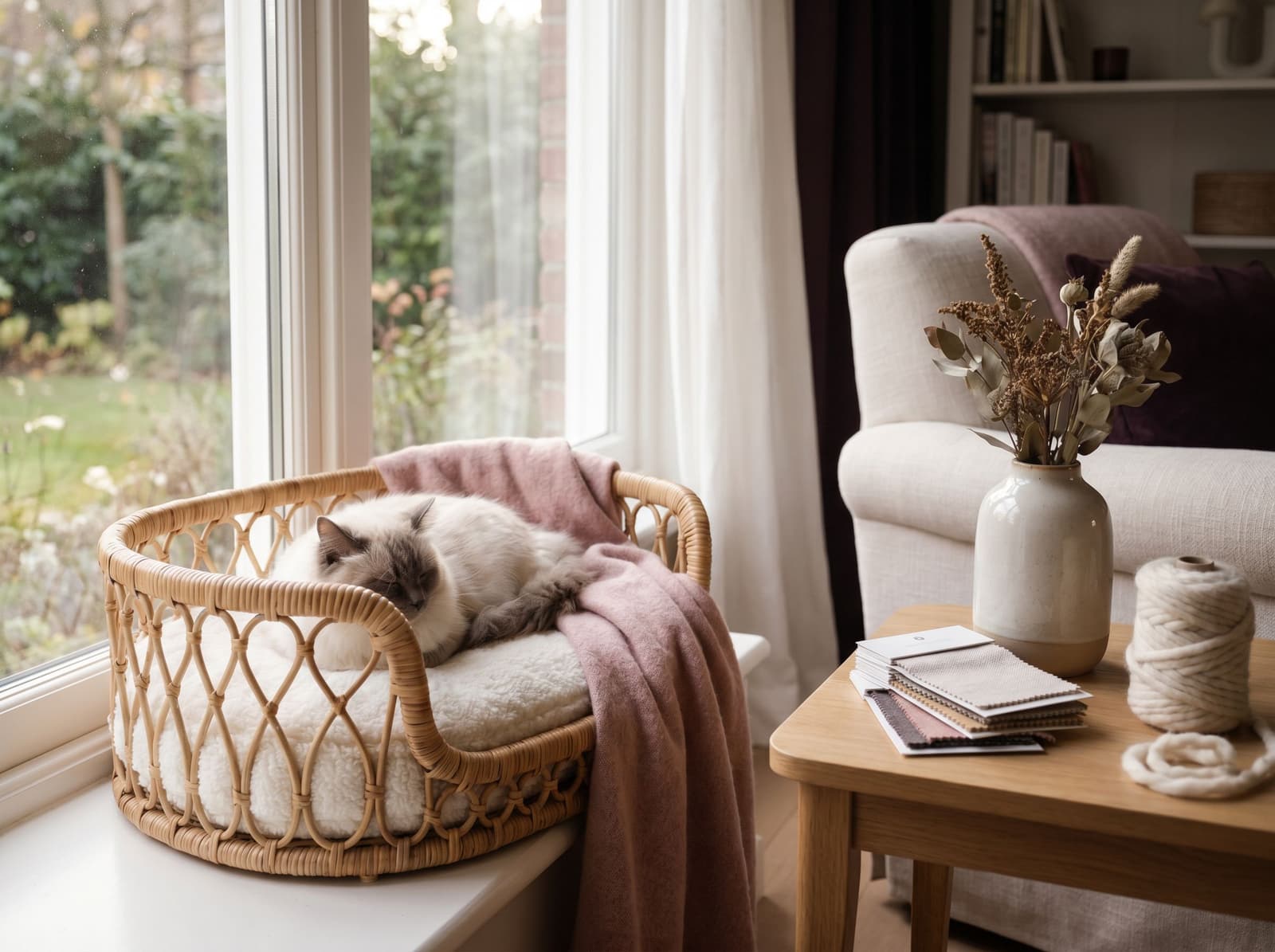 Comment intégrer esthétiquement un panier de chat dans le salon ?