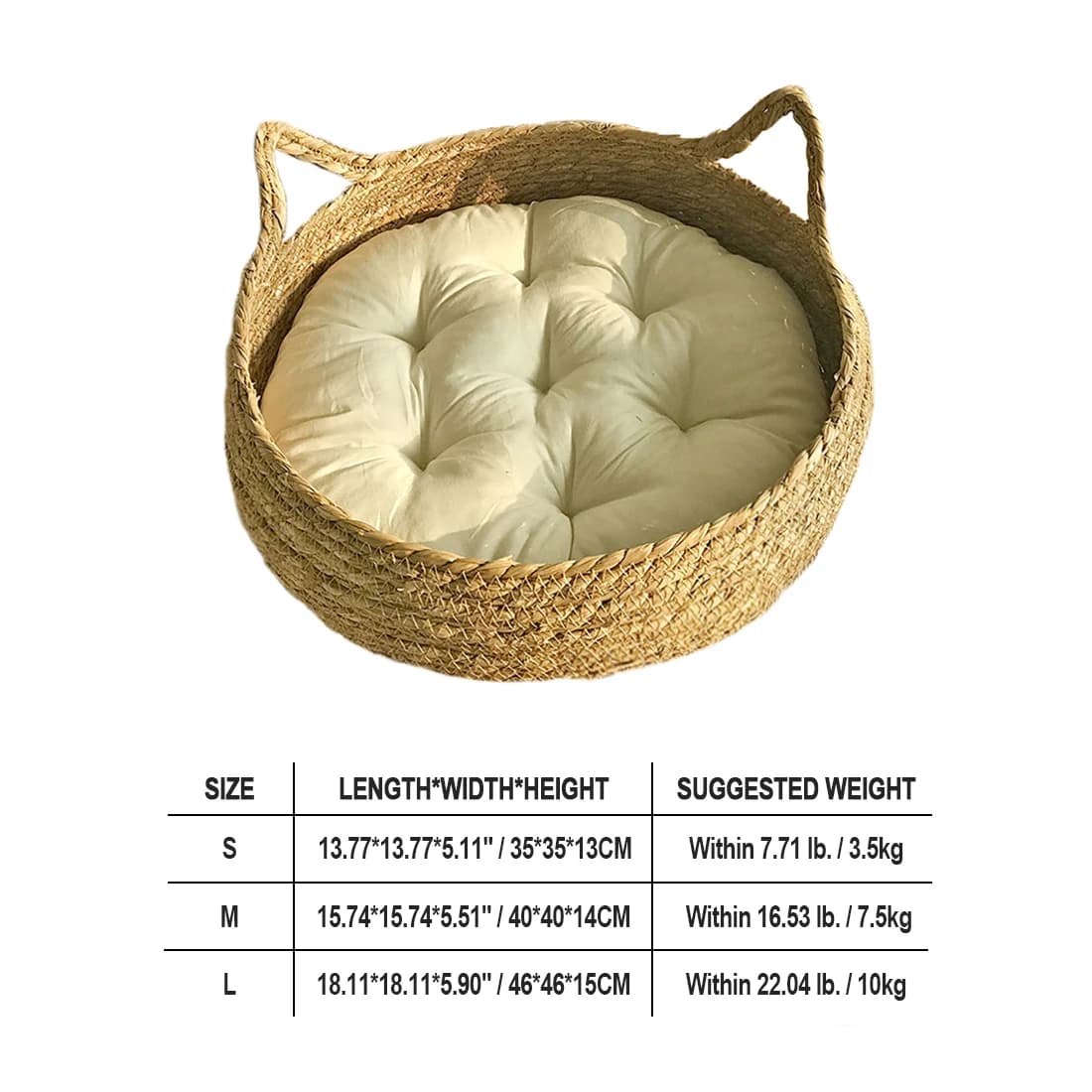 Panier chat - panier douillet charmant